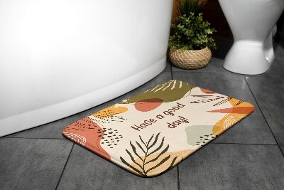 Bath rug Geometric plant