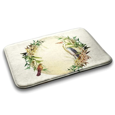 Bathmat Composition flowers birds