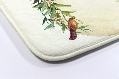 Bathmat Composition flowers birds