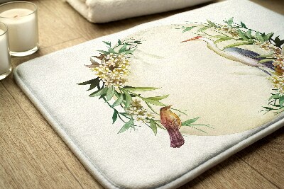 Bathmat Composition flowers birds