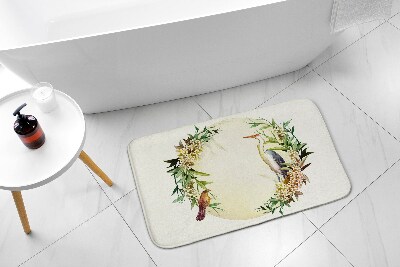 Bathmat Composition flowers birds