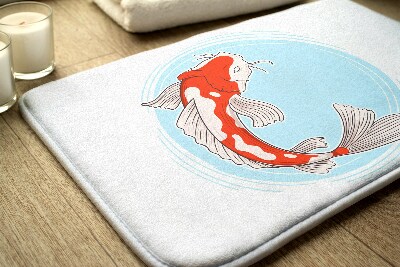 Bath mat Carp koi