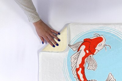 Bath mat Carp koi