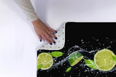 Bathroom carpet Lime citruses