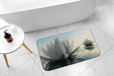 Bath rug Water lilies flowers