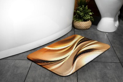 Bathroom mat Golden abstraction