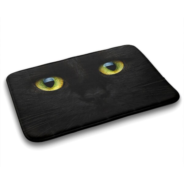 Bath rug Black cat