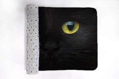 Bath rug Black cat