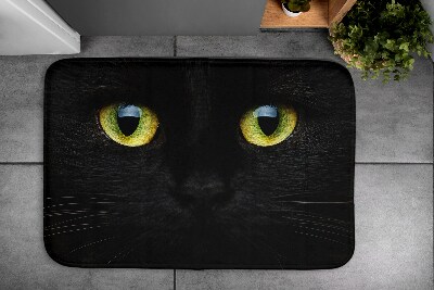 Bath rug Black cat