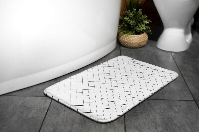 Bathroom carpet Pattern rectangles