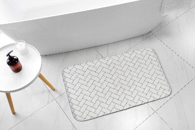 Bathroom carpet Pattern rectangles