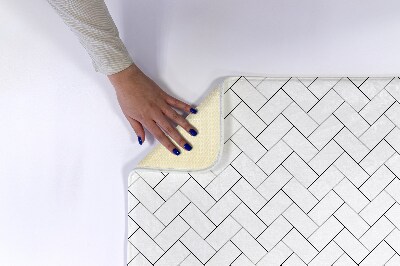 Bathroom carpet Pattern rectangles