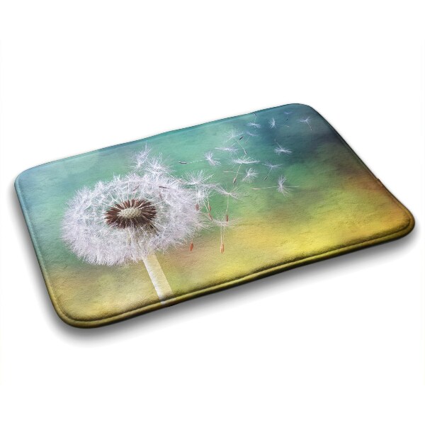 Non slip shower mat Dandelion plant