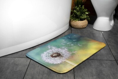 Non slip shower mat Dandelion plant