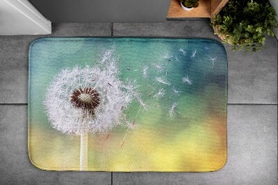 Non slip shower mat Dandelion plant