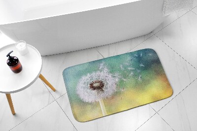 Non slip shower mat Dandelion plant