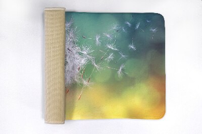 Non slip shower mat Dandelion plant