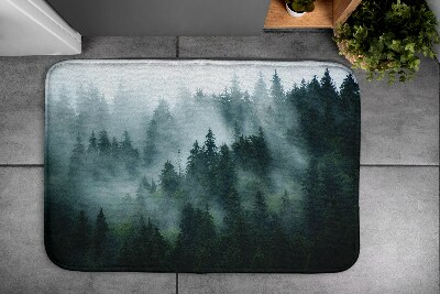 Bath rug Fog forest
