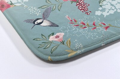 Bath rug Flowers birds