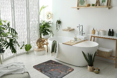 Bath rug Gray marble