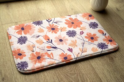 Bath mat Floral pattern