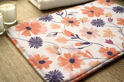 Bath mat Floral pattern