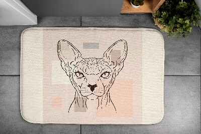 Bathroom rug Sphinx cat