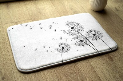 Bathmat Dandelions flowers