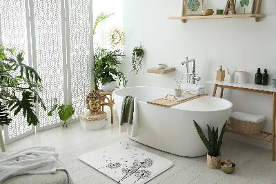 Bathmat Dandelions flowers