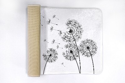 Bathmat Dandelions flowers