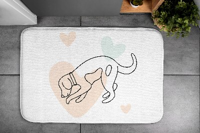 Bathmat Dog animals