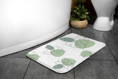 Bathmat Monster leaves