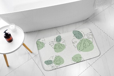 Bathmat Monster leaves