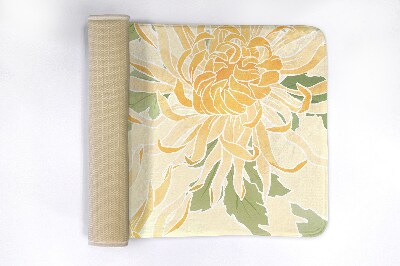 Bathmat Chrysanthemum flowers