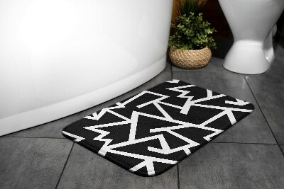 Bath mat Geometric lines