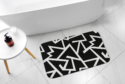 Bath mat Geometric lines