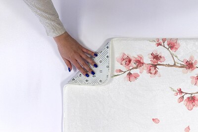 Bathmat Japanese flowers