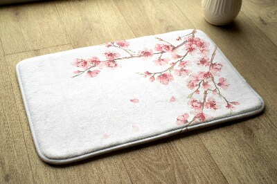 Bathmat Japanese flowers