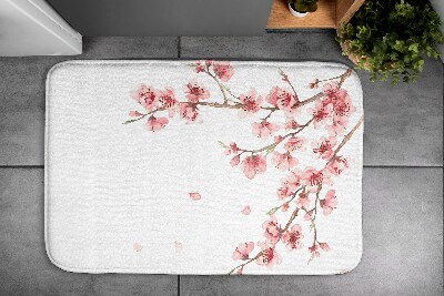 Bathmat Japanese flowers