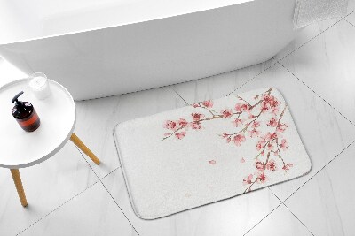 Bathmat Japanese flowers