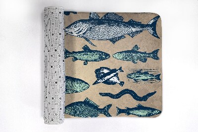 Bathmat Fish pattern