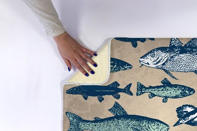 Bathmat Fish pattern