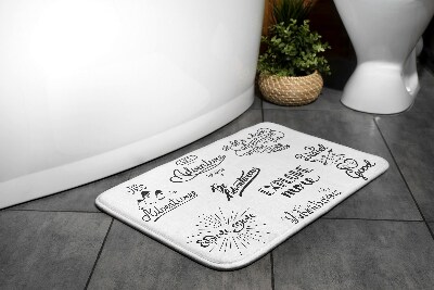 Bath mat Motivation adventure