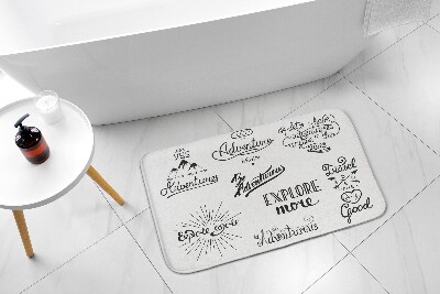 Bath mat Motivation adventure