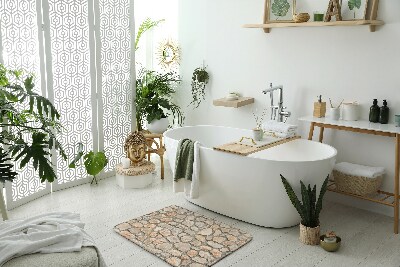 Bathroom carpet Stones wall