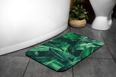 Non slip shower mat Plants leaves