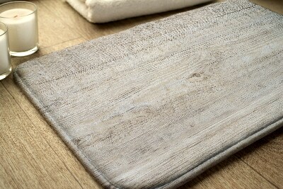 Bathroom mat Wooden panels