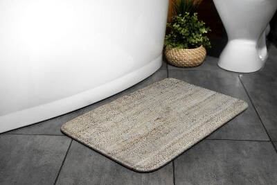 Bathroom mat Wooden panels