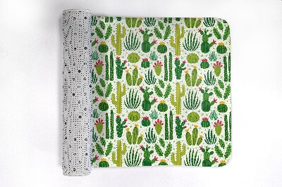 Bath rug Pattern cacti