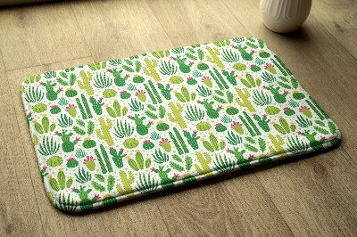 Bath rug Pattern cacti